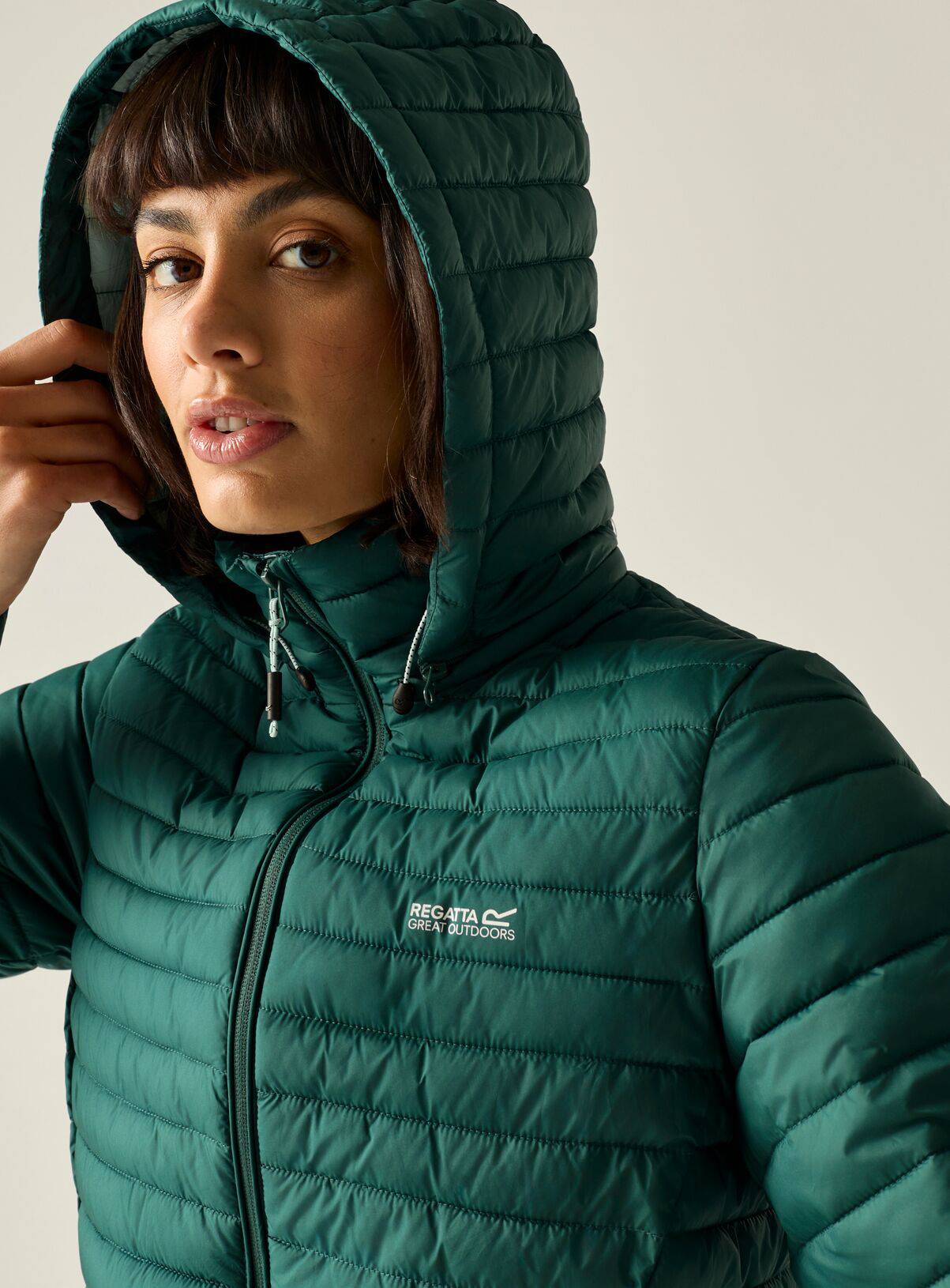 REGATTA Selenar Water Repellent Longline Jacket Green 12 - Image 2